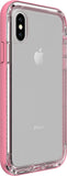 Lifeproof Next Clear Pink Case Rugged Drop Dirt Snow Proof Cover iPhone X / Xs My Outlet Store