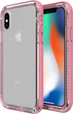 Lifeproof Next Clear Pink Case Rugged Drop Dirt Snow Proof Cover iPhone X / Xs My Outlet Store