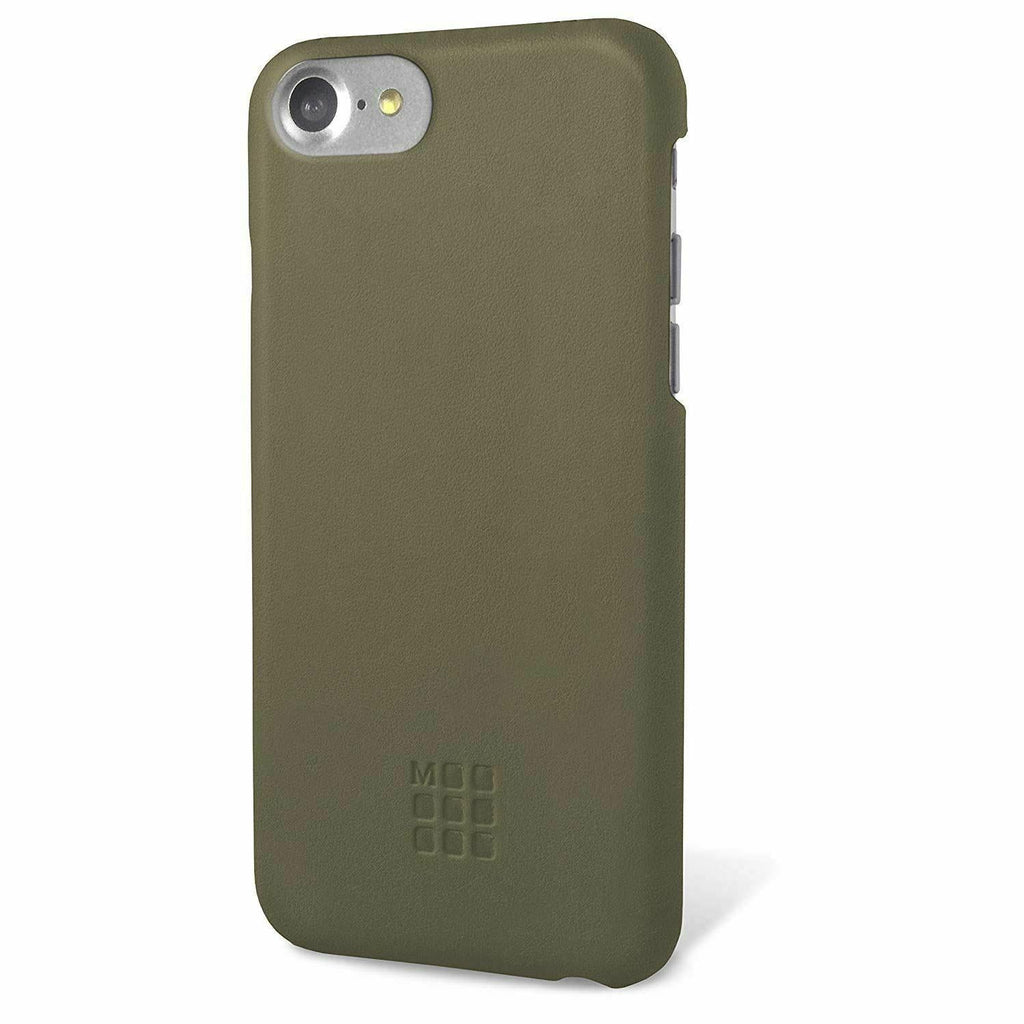 Moleskine PU Leather Hard Case for iPhone SE 2020/8/7/8 Plus/7 Plus Khaki Green My Outlet Store