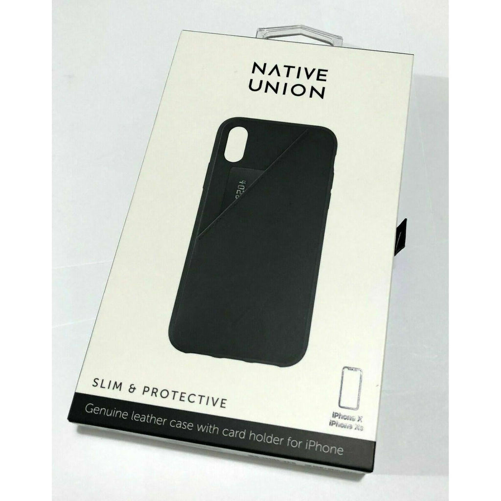 NATIVE UNION Luxury Leather Anti-NFC Clic Card Back Case Cover for iPhone Xs/Max My Outlet Store
