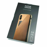 NATIVE UNION Luxury Slim Clic Card Case Cover for iPHONE X/Xs - Tan My Outlet Store