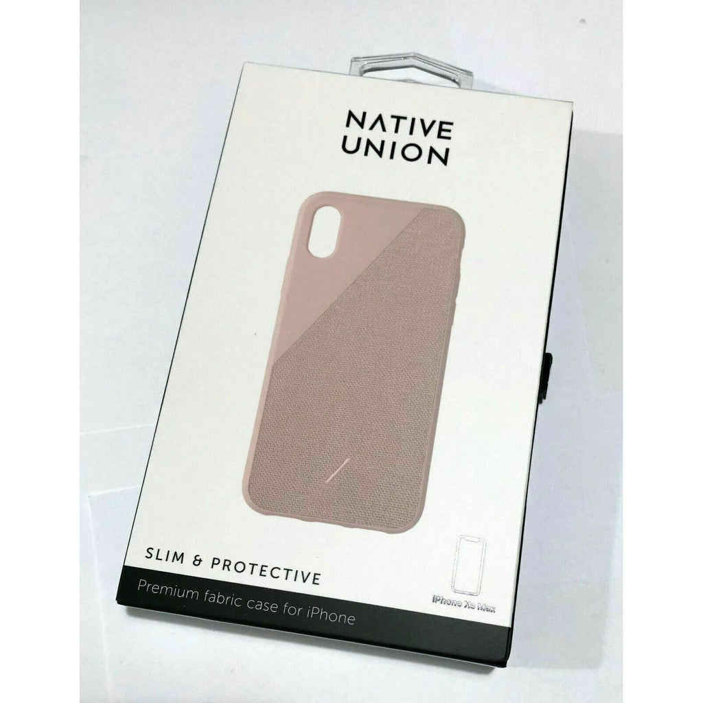 Native Union Clic Luxury Canvas Case Cover for iPhone X/Xs/Max Case – Rose/Navy My Outlet Store