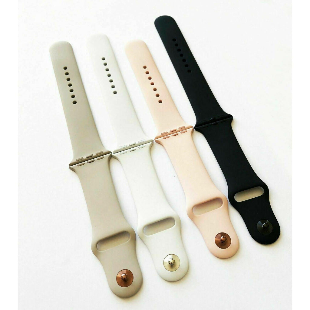 Official Original Apple Watch Sport Band Strap Replacement Soft Silicone S/M-M/L My Outlet Store