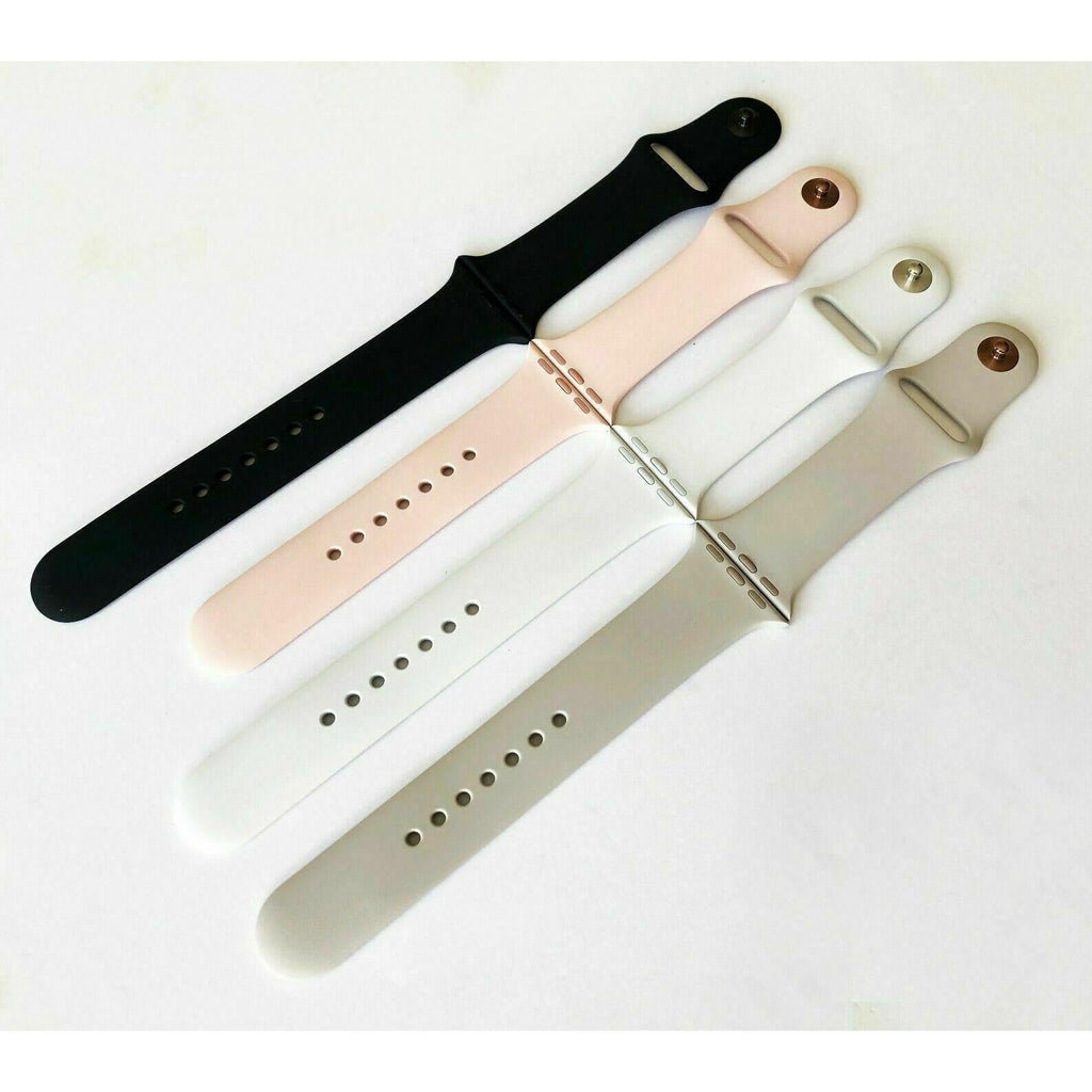 Official Original Apple Watch Sport Band Strap Replacement Soft Silicone S/M-M/L My Outlet Store
