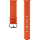 Official Samsung Galaxy Watch with 20mm Band Width Leather Strap - Orange My Outlet Store