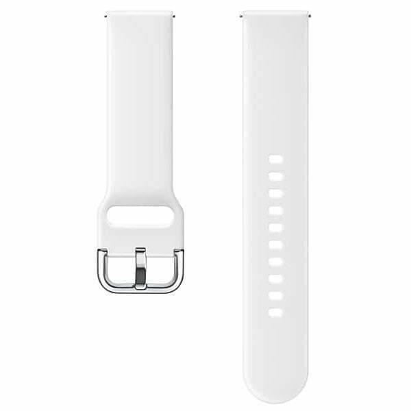 Official Samsung Galaxy Watch with 20mm Band Width Silicone Sport Strap - White My Outlet Store
