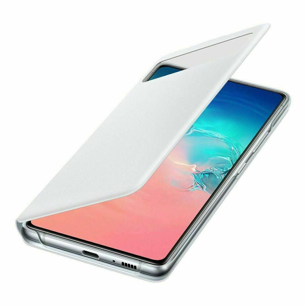 Samsung Galaxy S10 Lite S View Wallet Cover Case - White My Outlet Store