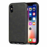 Tech21 Evo Luxe Faux Leather Slim Profile Case Cover for iPhone X/Xs - Black My Outlet Store