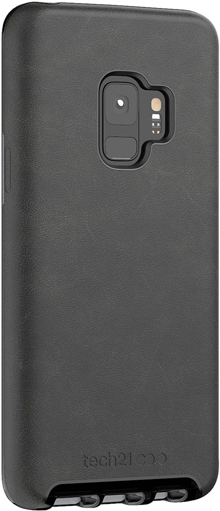 Tech21 Evo Strong Luxe Vegan Leather Case Cover for Samsung Galaxy S9 – Black My Outlet Store