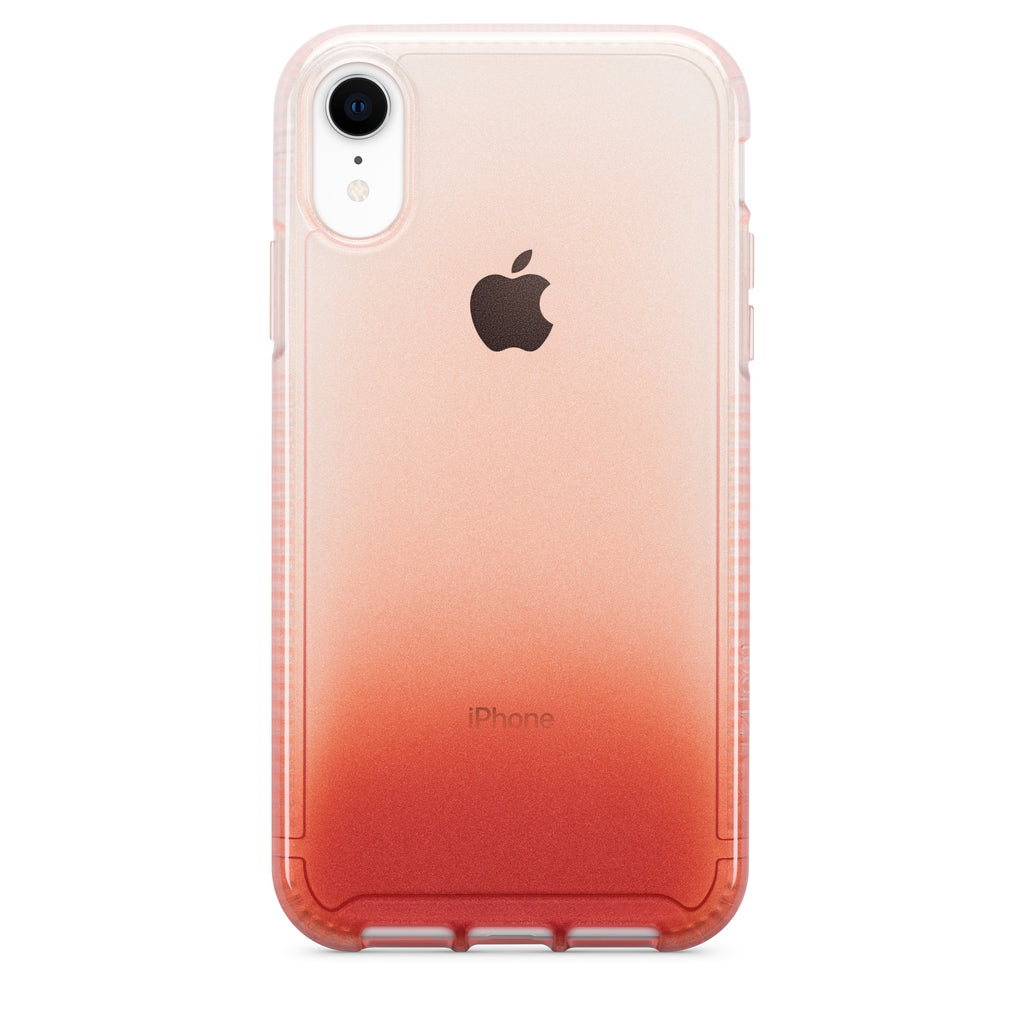 Tech21 Pure Ombre Hardshell Tough Thin Case Cover for Apple iPhone XR - Red My Outlet Store