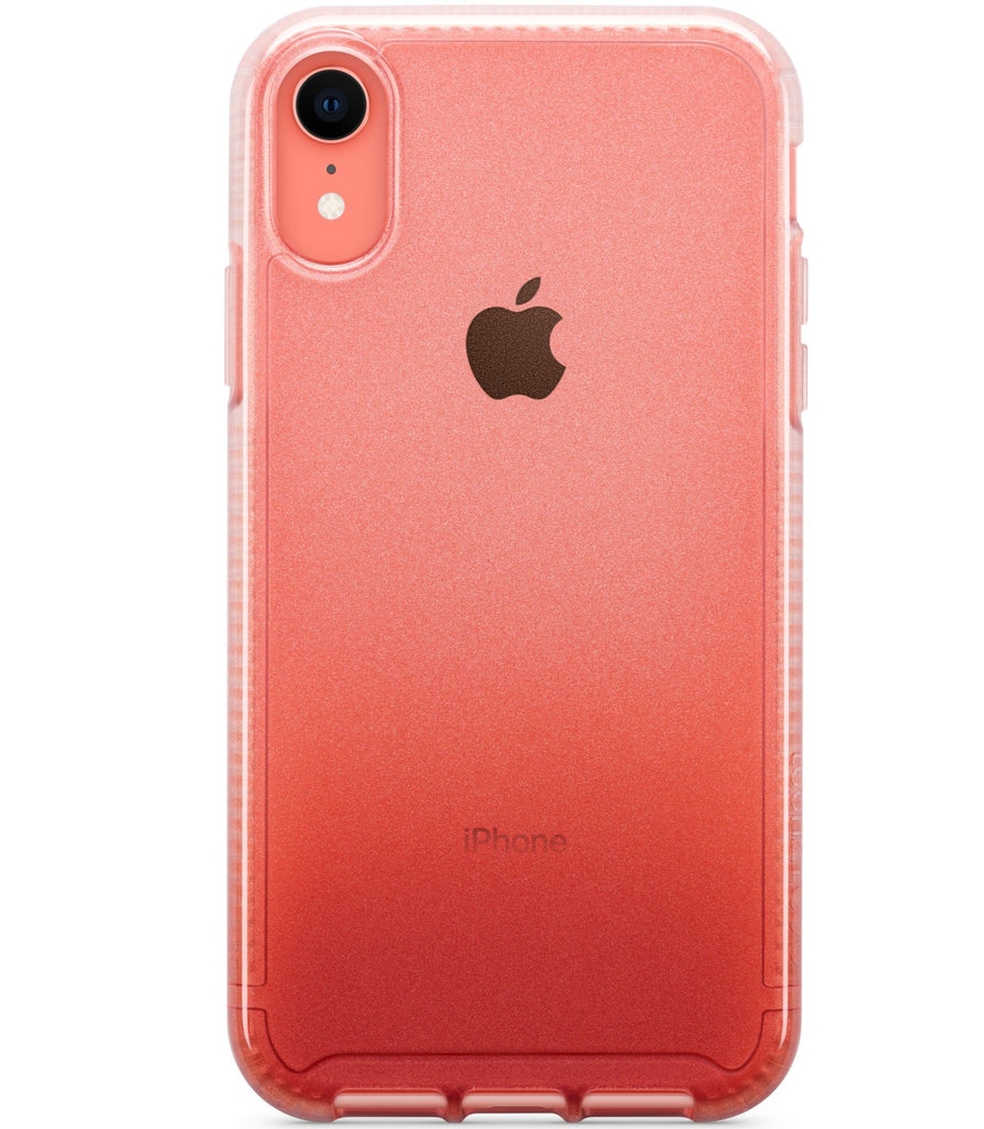 Tech21 Pure Ombre Hardshell Tough Thin Case Cover for Apple iPhone XR - Red My Outlet Store