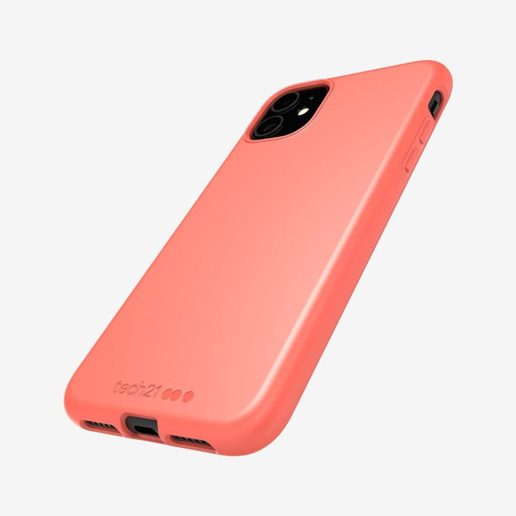 tech21 Anti-microbial Ultra Thin Case Cover for Apple iPhone 11 Coral My Outlet Store