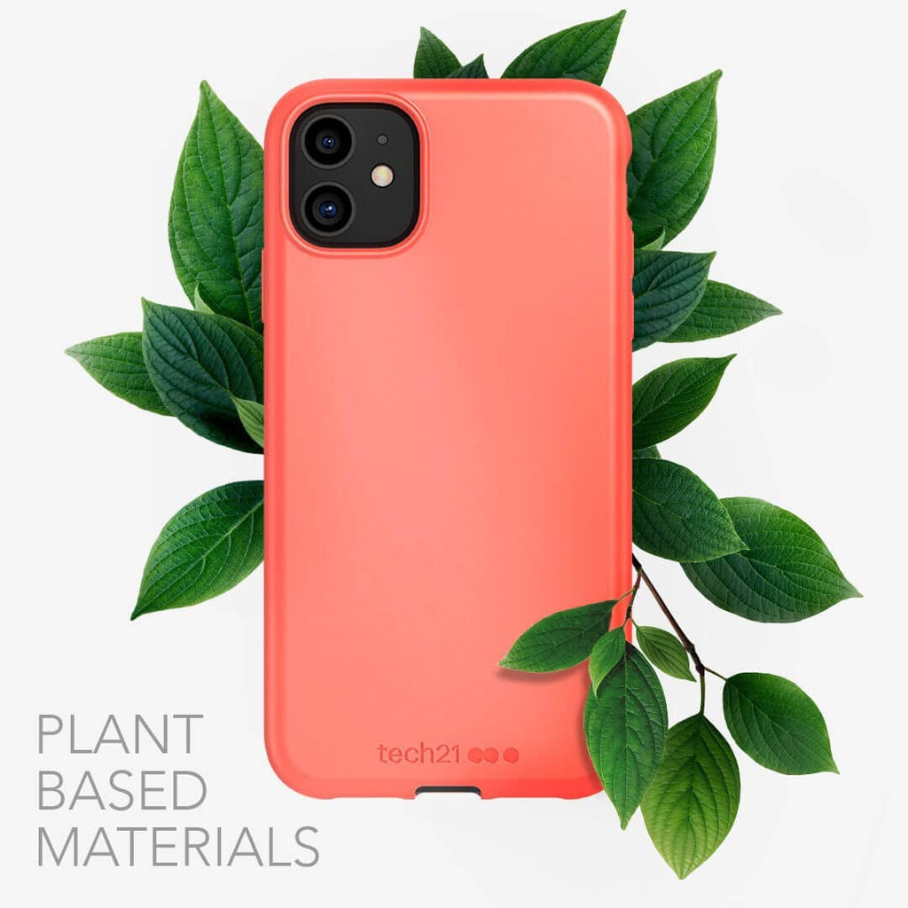 tech21 Anti-microbial Ultra Thin Case Cover for Apple iPhone 11 Coral My Outlet Store