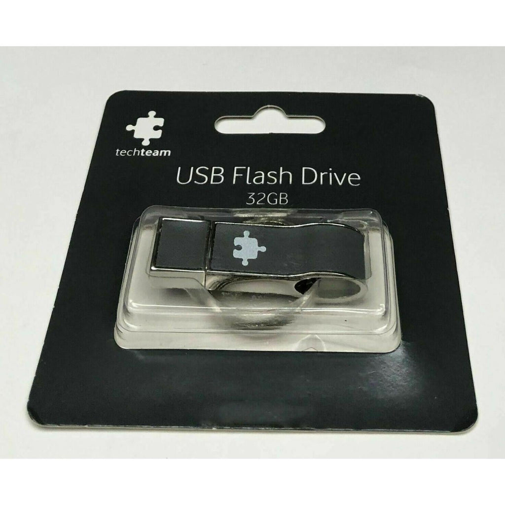 Vodafone Tech Team 32GB USB Keychain Metal Flash Drive – Dark Grey My Outlet Store