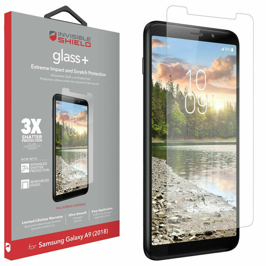 ZAGG InvisibleShield Glass+ Screen Protector for Samsung Galaxy A9 2018 Clear My Outlet Store