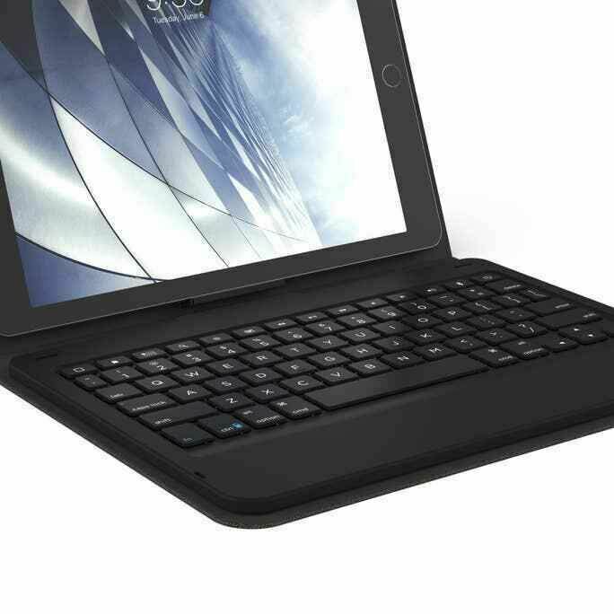 Zagg Messenger Folio Non-Backlit Tablet Keyboard Case for 9.7” iPad Pro Black My Outlet Store