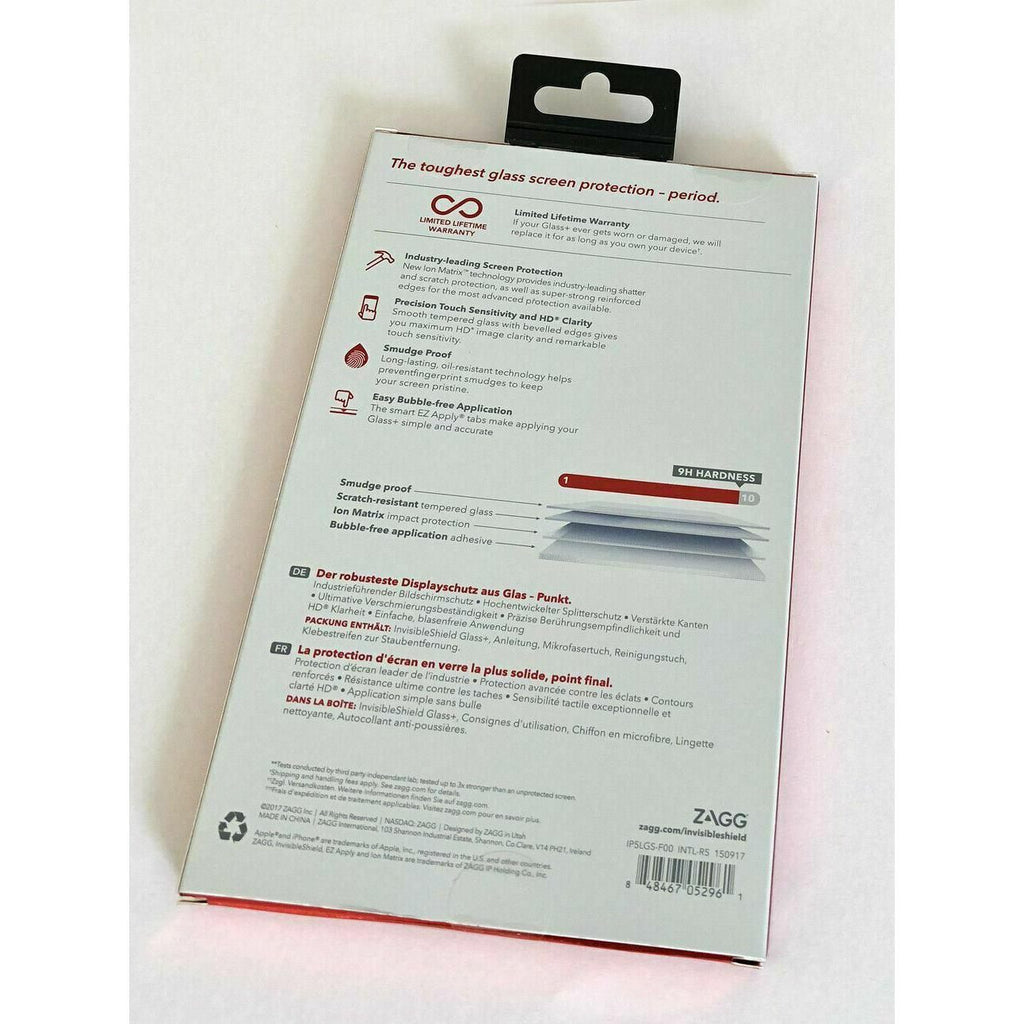 Zagg iPhone SE/5/5c/5s InvisibleShield Tempered Glass Screen Protector Clear My Outlet Store