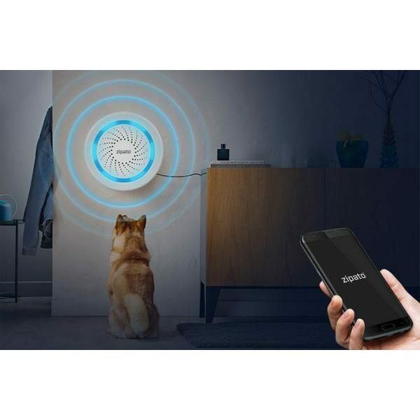 Zipato Z-Wave Multisound Indoor Siren White Smart Home Technology My Outlet Store