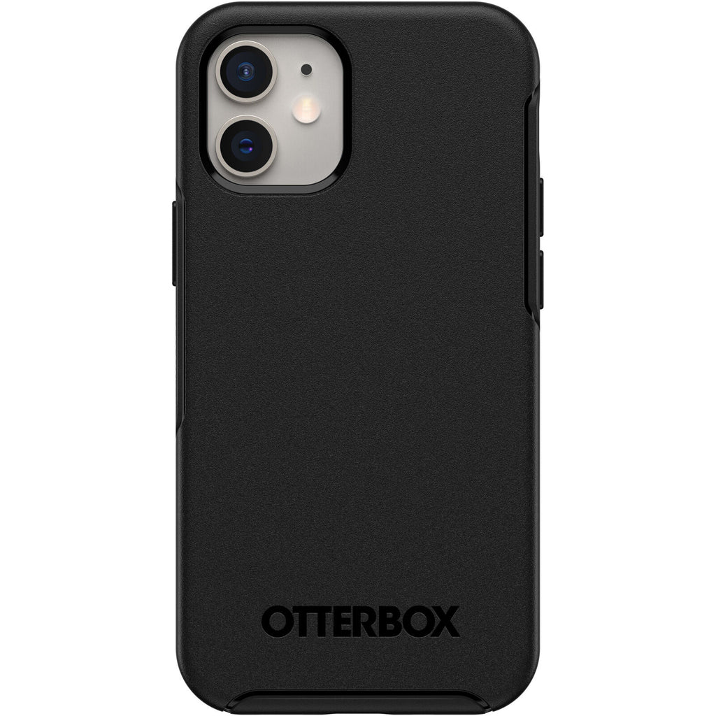 Otterbox iPhone 12 mini Symmetry Slim Tough Black Back Cover Case My Outlet Store