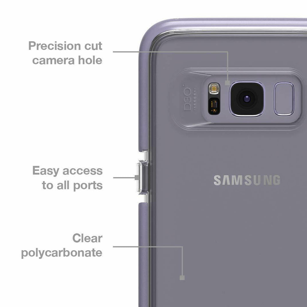 GEAR4 Samsung Galaxy S8+ Piccadilly Case Cover With D30 Orchid Grey My Outlet Store