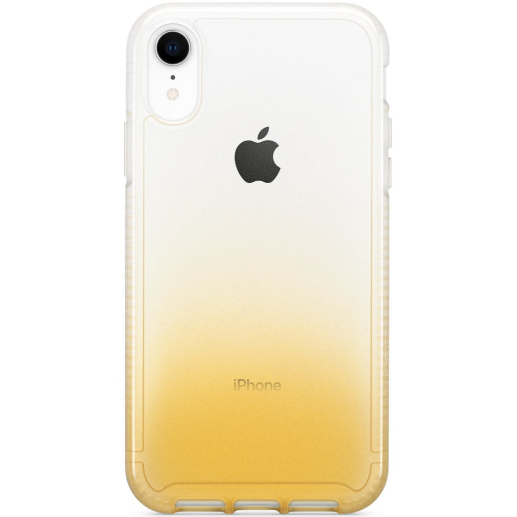 Tech21 Pure Ombre Hardshell Tough Thin Case Cover for iPhone XR - Yellow My Outlet Store