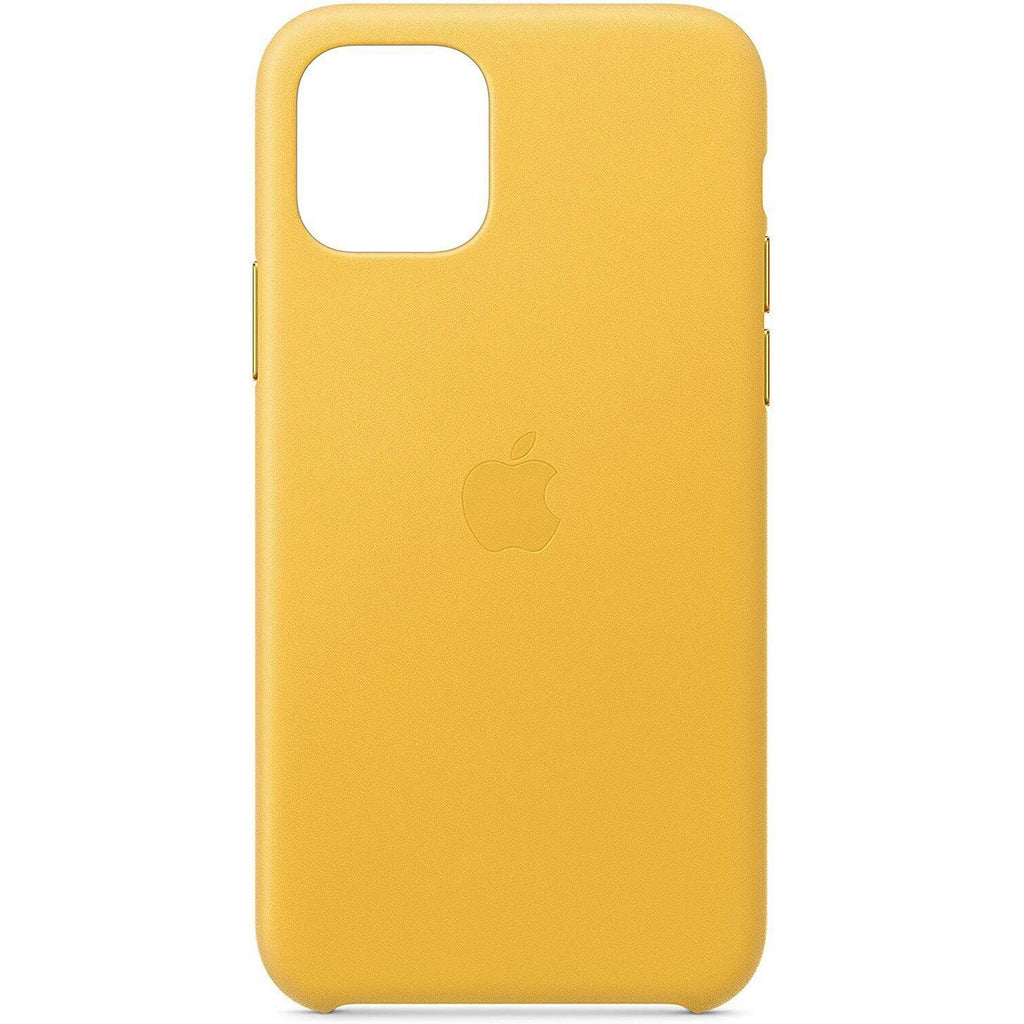 Apple iPhone 11 Pro Max Leather Back Case Yellow My Outlet