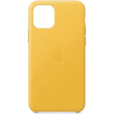 Apple iPhone 11 Pro Max Leather Back Case Cover - Meyer Lemon Yellow My Outlet Store