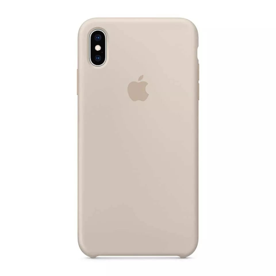Apple iPhone XS Max Silicone Case Cover - Stone My Outlet Store