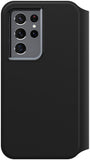 OtterBox Samsung Galaxy S21 Ultra 5G Strada Via Leather Flip Folio Cover Black My Outlet Store