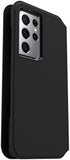 OtterBox Samsung Galaxy S21 Ultra 5G Strada Via Leather Flip Folio Cover Black My Outlet Store