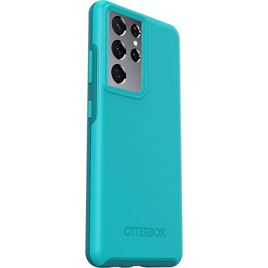 OtterBox Galaxy S21 Ultra 5G Symmetry Rugged Tough Slim Back Case Cover - Blue My Outlet Store