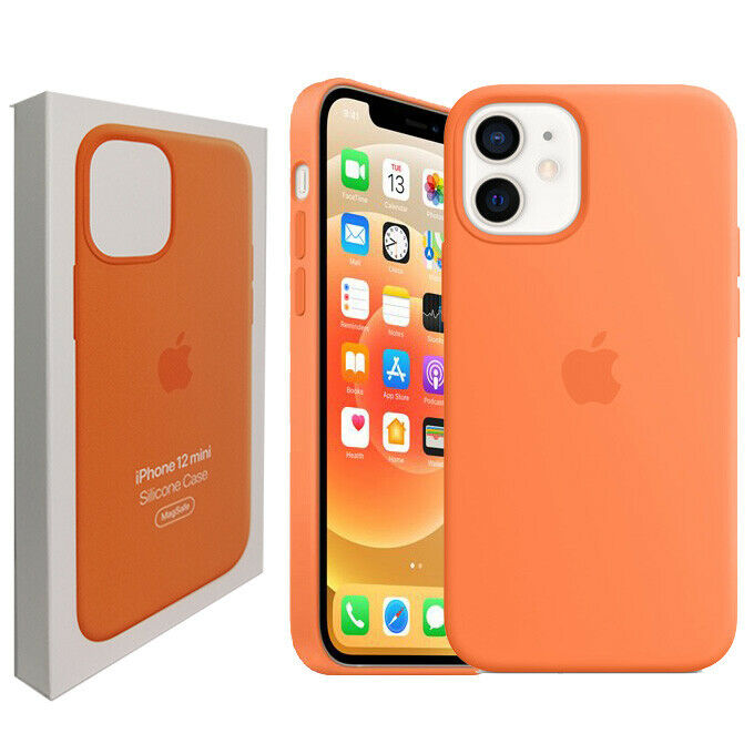 Apple - Cover MagSafe in Silicone per iPhone 12 Mini - Kumquat